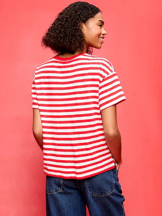 Old Navy x Disney Minnie Mouse Vintage Crew-Neck Striped T-Shirt for Women | Old Navy (US)