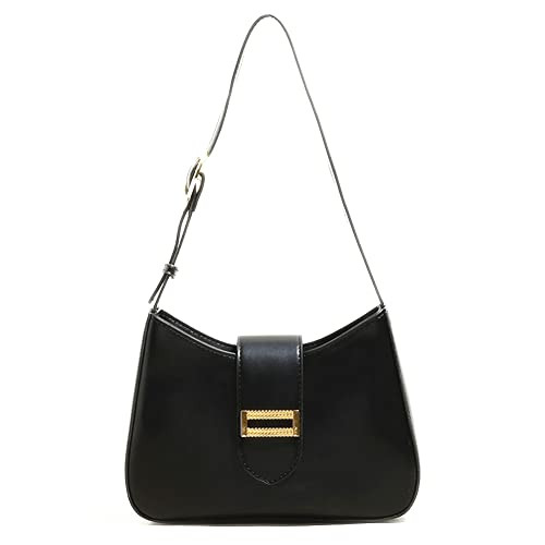 Sanxiner Classic Shoulder Bag,Retro Small Purse,Tote Bag for Women with Zipper Closure (1-Black) | Amazon (US)