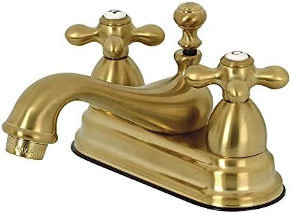 Kingston Brass KS3607AX 4 in. Centerset Bathroom Faucet, Brushed Brass | Amazon (US)