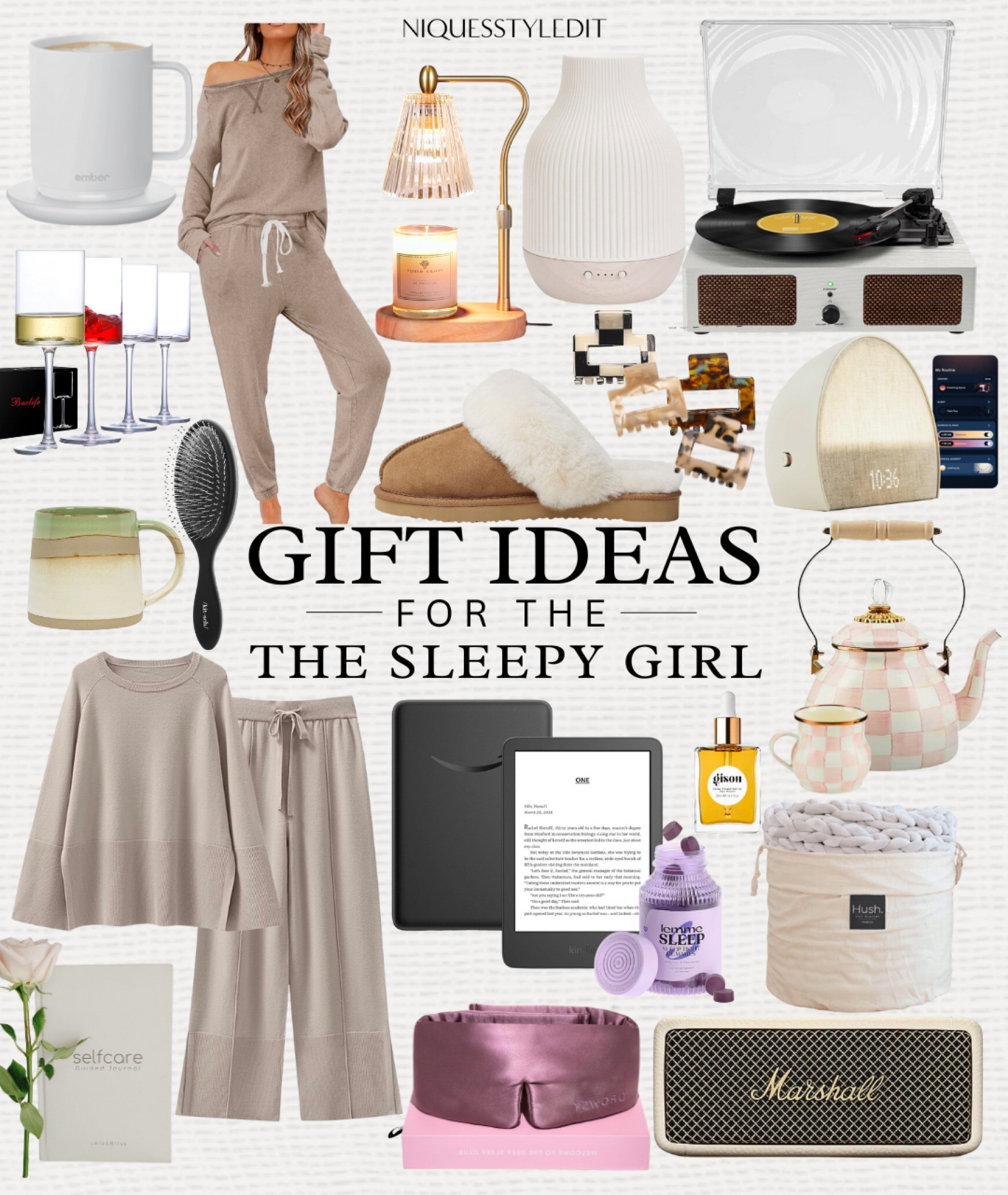 Last Minute Christmas Gifts!!! The perfect gift ideas for her. Get these items now and receive them by Christmas. It’s not too late to shop all these amazing Christmas gifts for the sleepy girl, or save them for yourself. All these exact products are linked. Id save for gift ideas for yourself or someone else! Relaxing Gifts She will love. Tea pots, lounge wear, slippers, cozy throw blankets, weighted blanket, e-readers, candles, aroma diffuser, pyjamas, perfect gifts for a home body.

#christmasgifts #giftsforahomebody #realxinggiftideas #loungewear #christmasgiftsforher #giftsforher #cozygifts

#LTKgiftguide #LTKbeauty #LTKwinter
