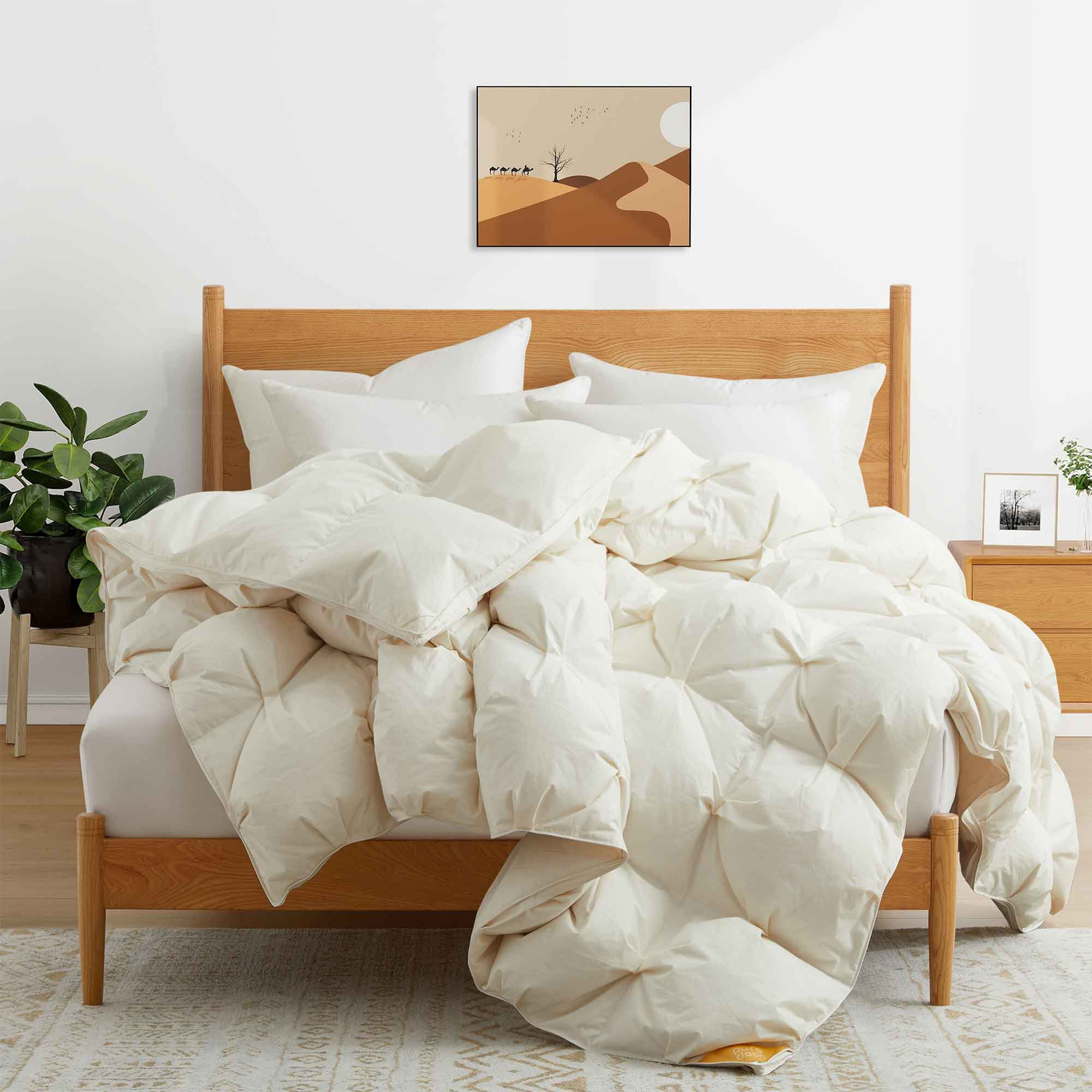 Organic Cotton Puff Down Comforter for Winter | Puredown.Inc