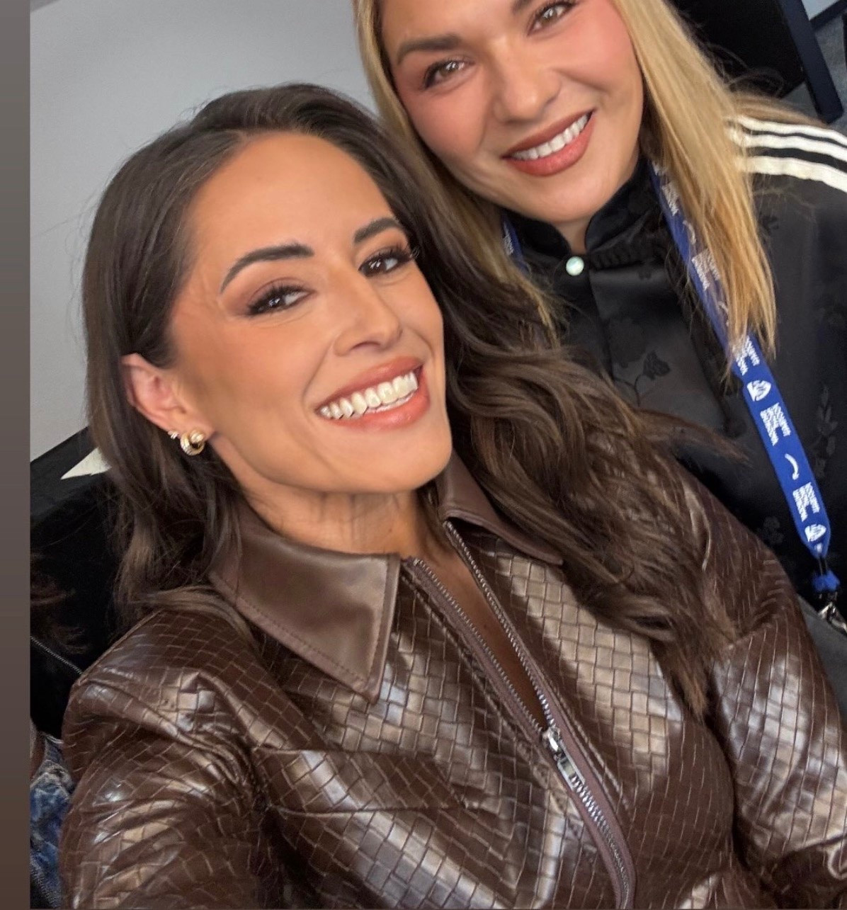 The best bottega Vanetta dupe look alike faux leather jacket I've ever seen! As seen on Kaylee Hartung ￼