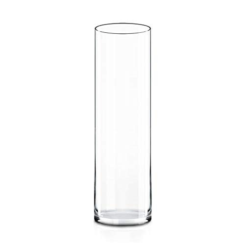 CYS Excel Clear Glass Cylinder Vase (H:16" D:4") | Multiple Size Choices Glass Flower Vase Centerpie | Amazon (US)