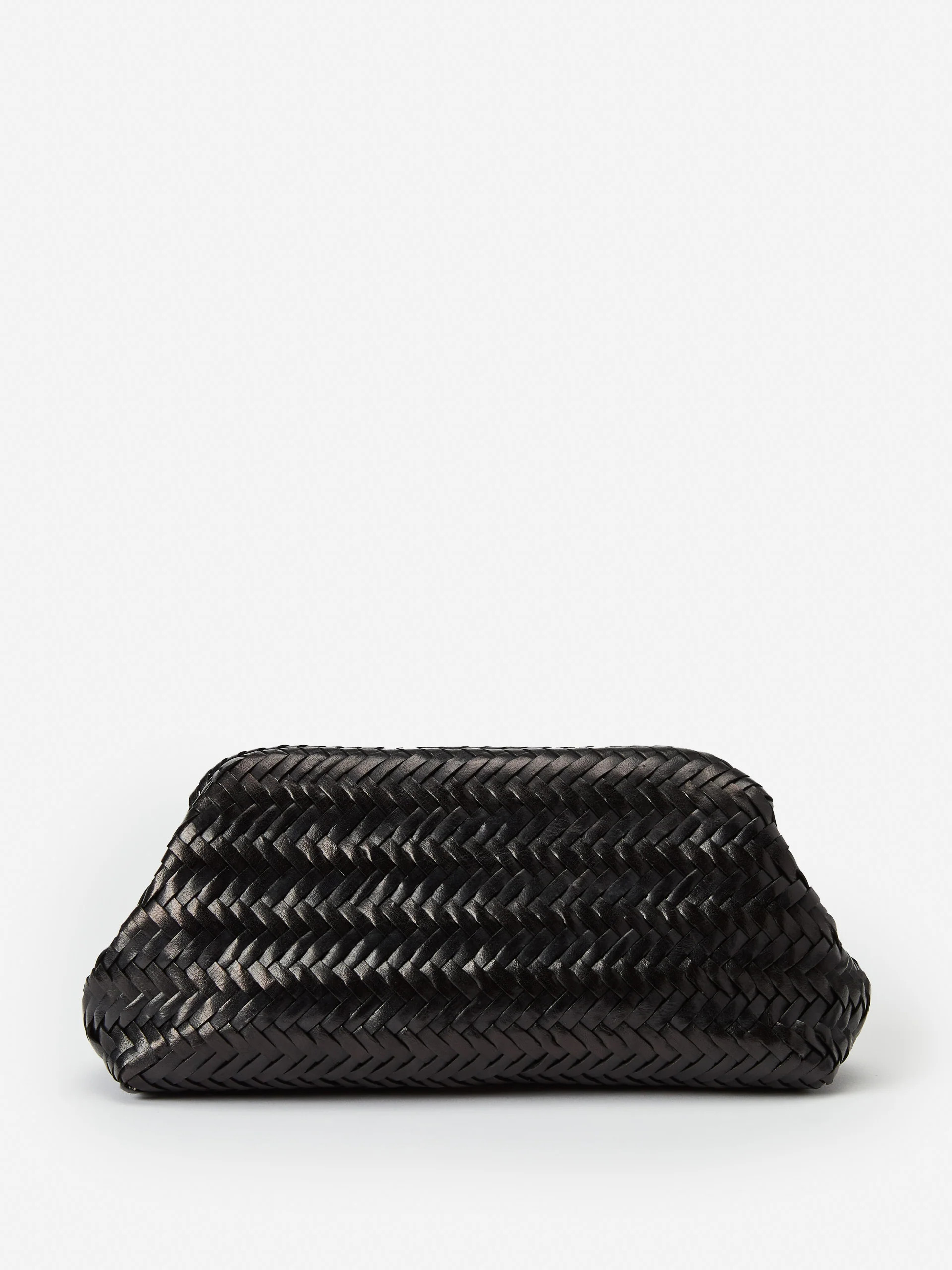 Palmer Woven Leather Clutch | J.McLaughlin