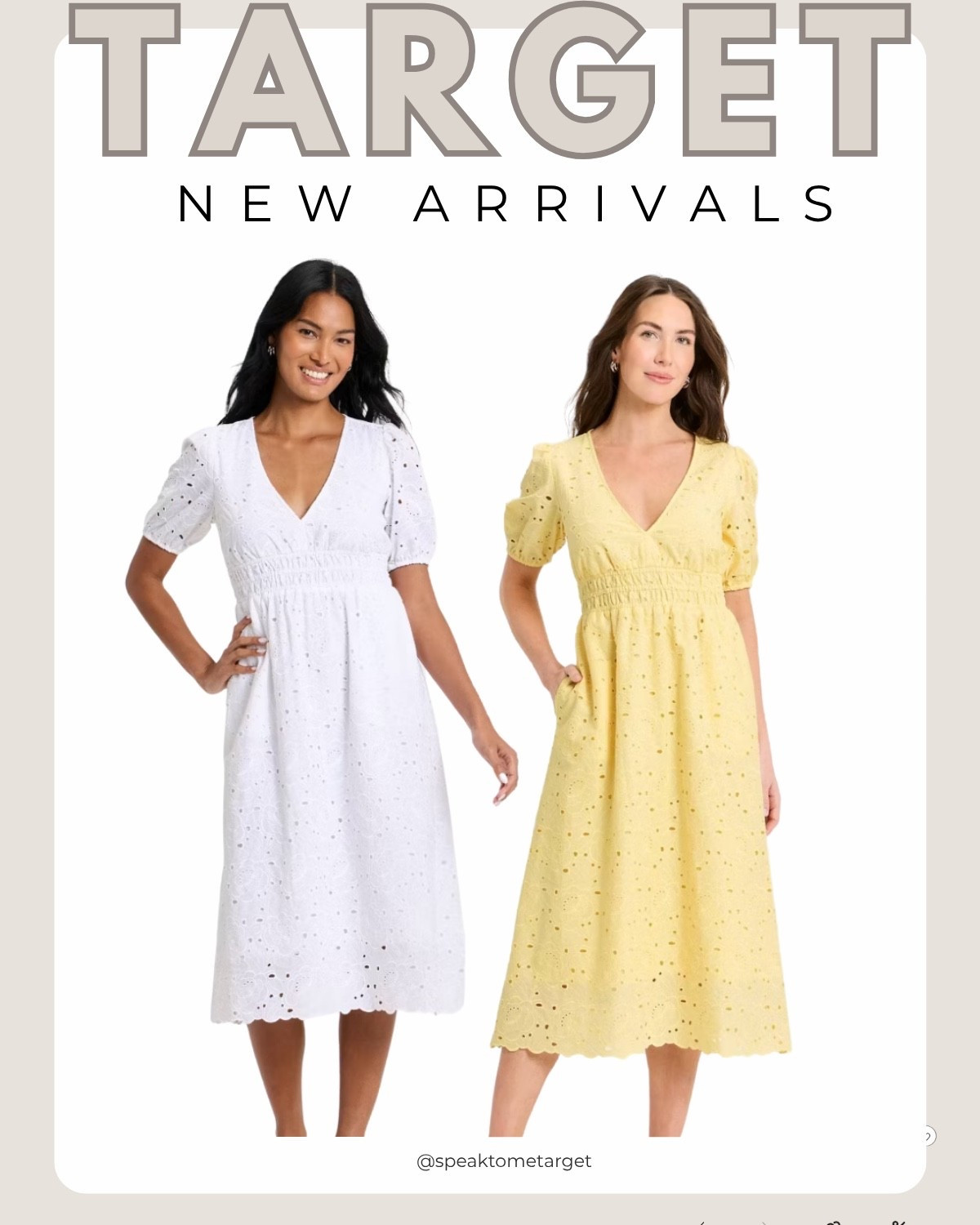 NEW! A New Day eyelet midi empire waist dress at Target! 

#LTKPetite #LTKSeasonal #LTKOver40