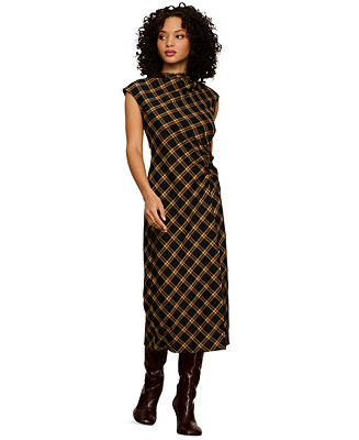 Sanctuary Women's Autumn Edit Plaid Sleeveless Midi Dress - Macy's | Macy's