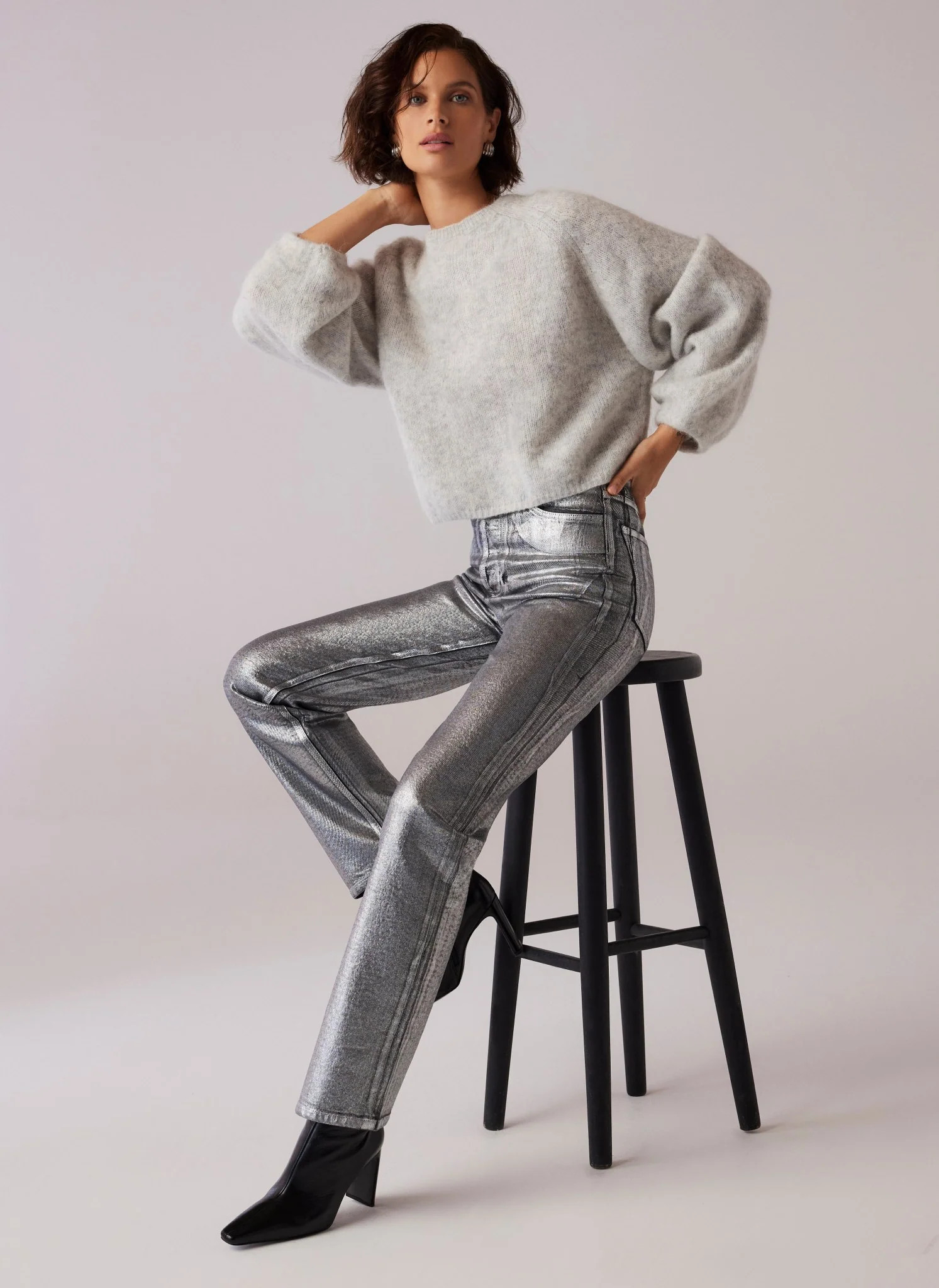 Silver Coated Every Occasion Slim Jeans | Mint Velvet