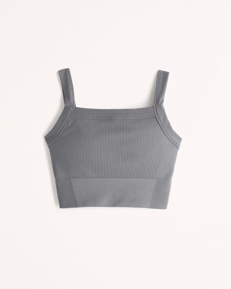 YPB Seamless Ribbed Squareneck Tank | Abercrombie & Fitch (US)