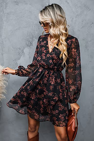 Floral Chiffon A-Line DressHOT | Cupshe US