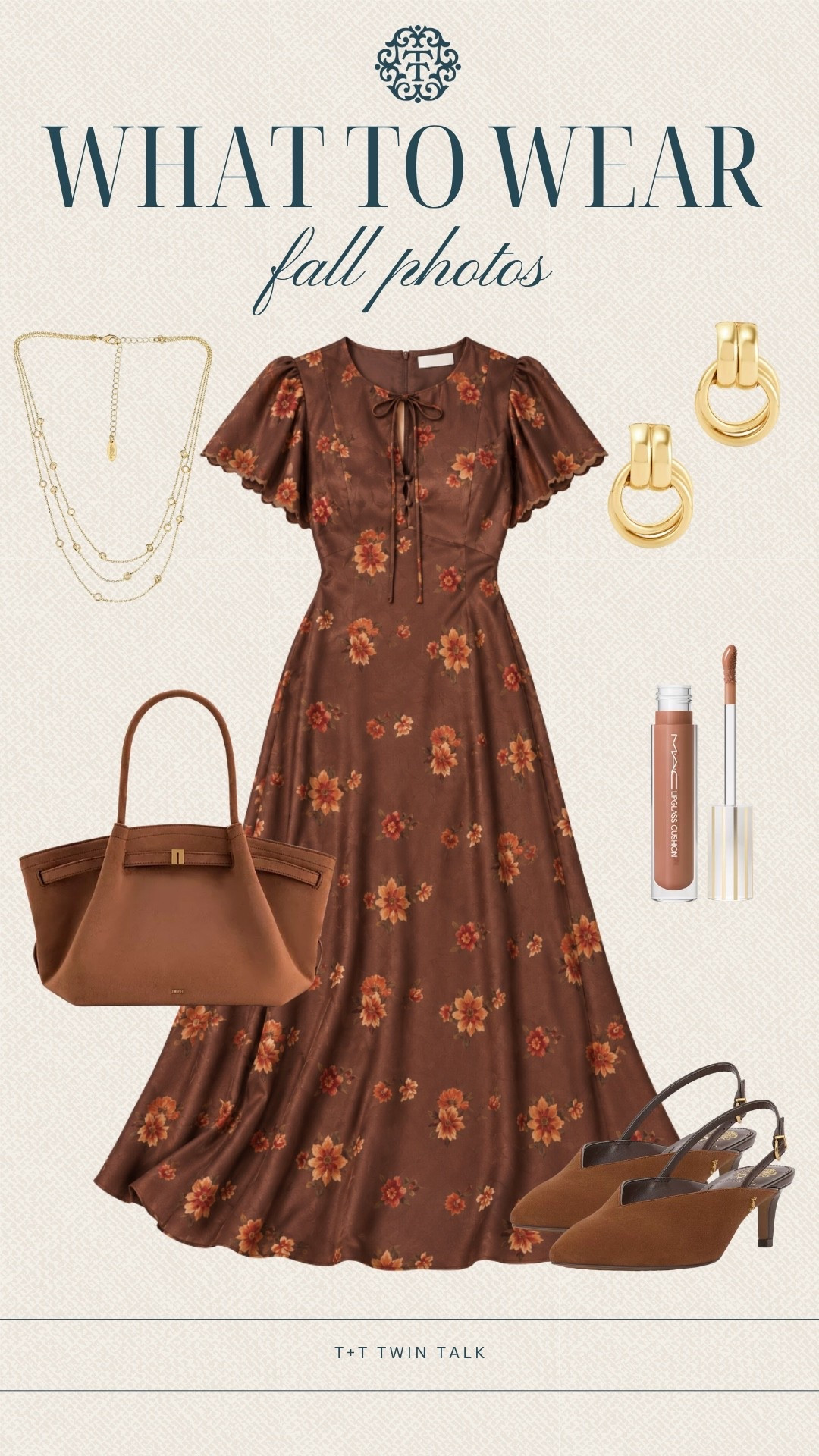 T+T, what to wear! This floral maxi dress and brown accessories from Macy’s are perfect for fall photos, family pictures, or a cozy afternoon out. The warm brown tones and floral print make this such a pretty choice for the season.

#LTKSeasonal #LTKOver40 #LTKMidsize