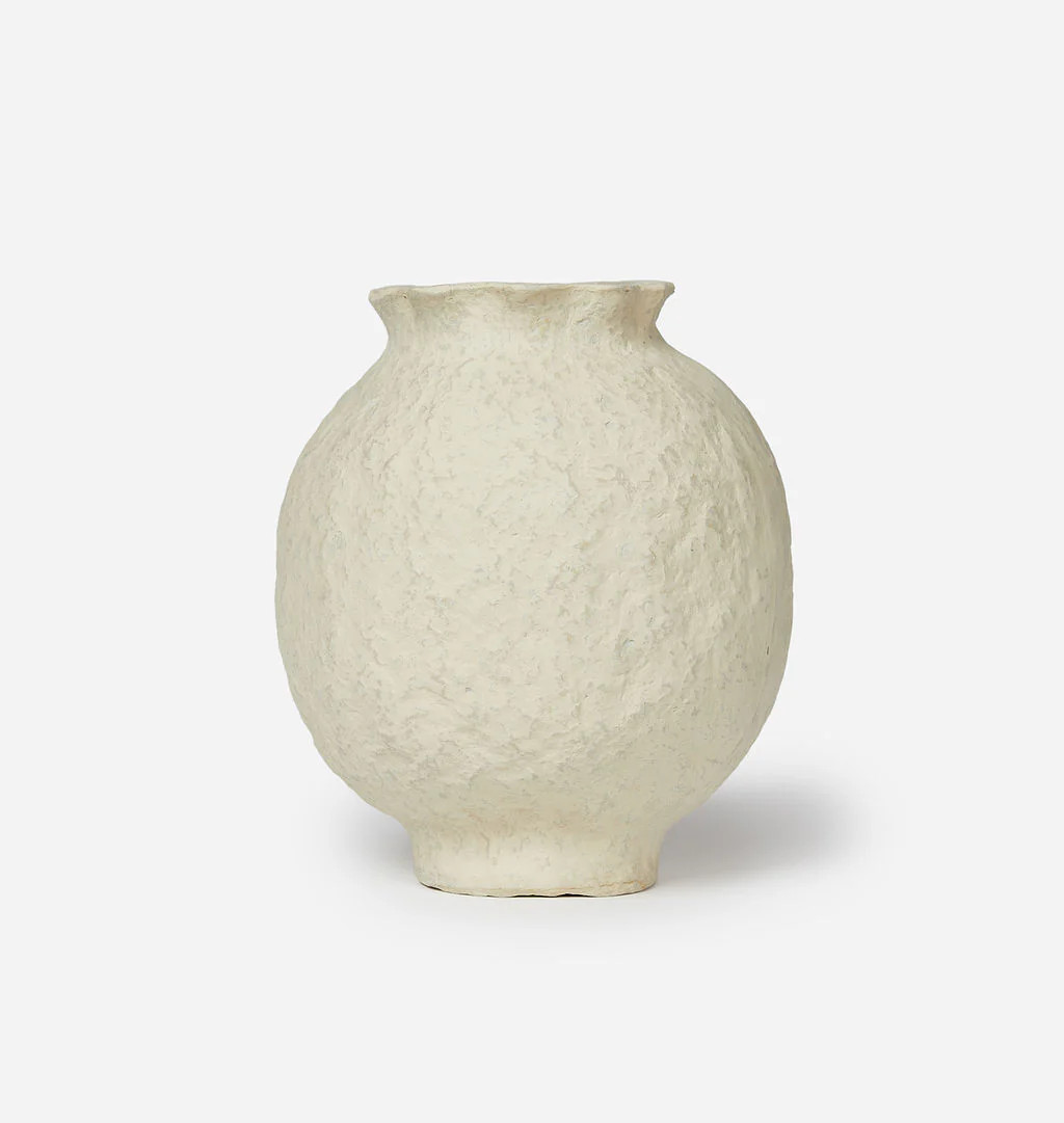 Bulbous Paper Mache Vase | Amber Interiors