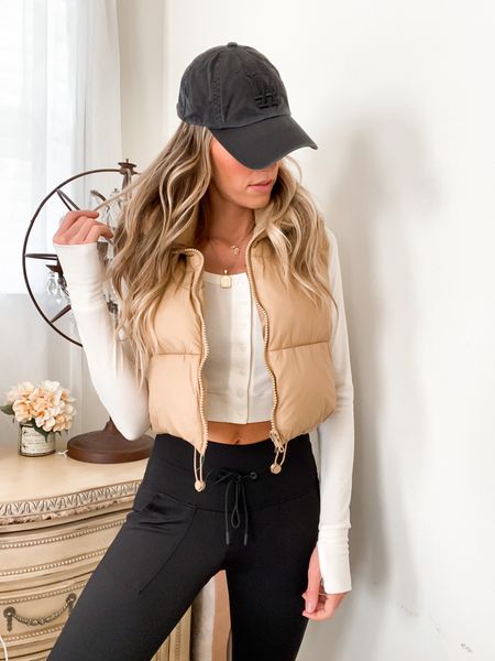 How I’m styling my Amazon puffer vest 🍁 size small

Amazon finds, puffer vest, fall trends, fall style, fall outfits, comfy style, mom outfits, everyday ootd, loungewear, black high waisted leggings 

#LTKstyletip #LTKunder50 #LTKSeasonal