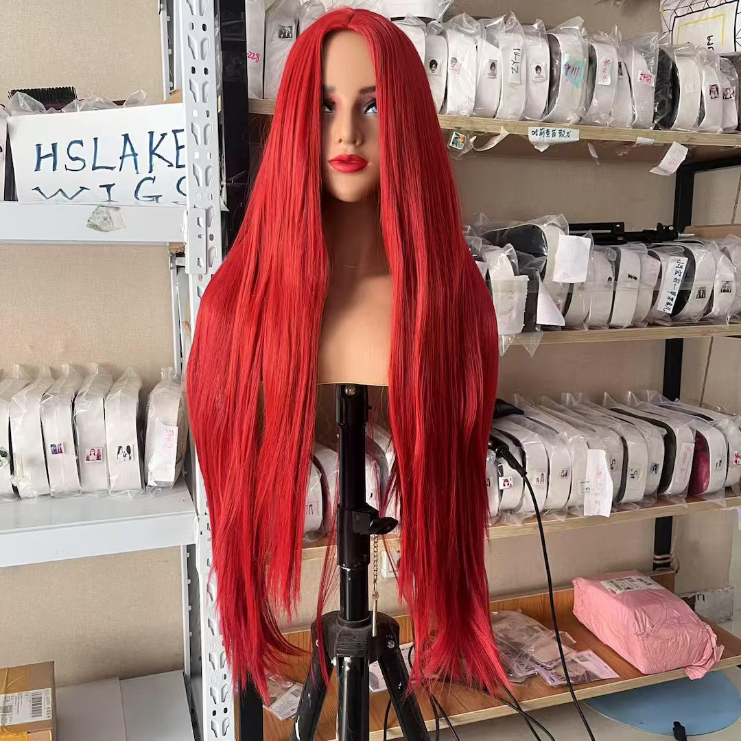 Sally Cosplay Wig: Long Red Synthetic Wig, Middle Part - Etsy | Etsy (US)
