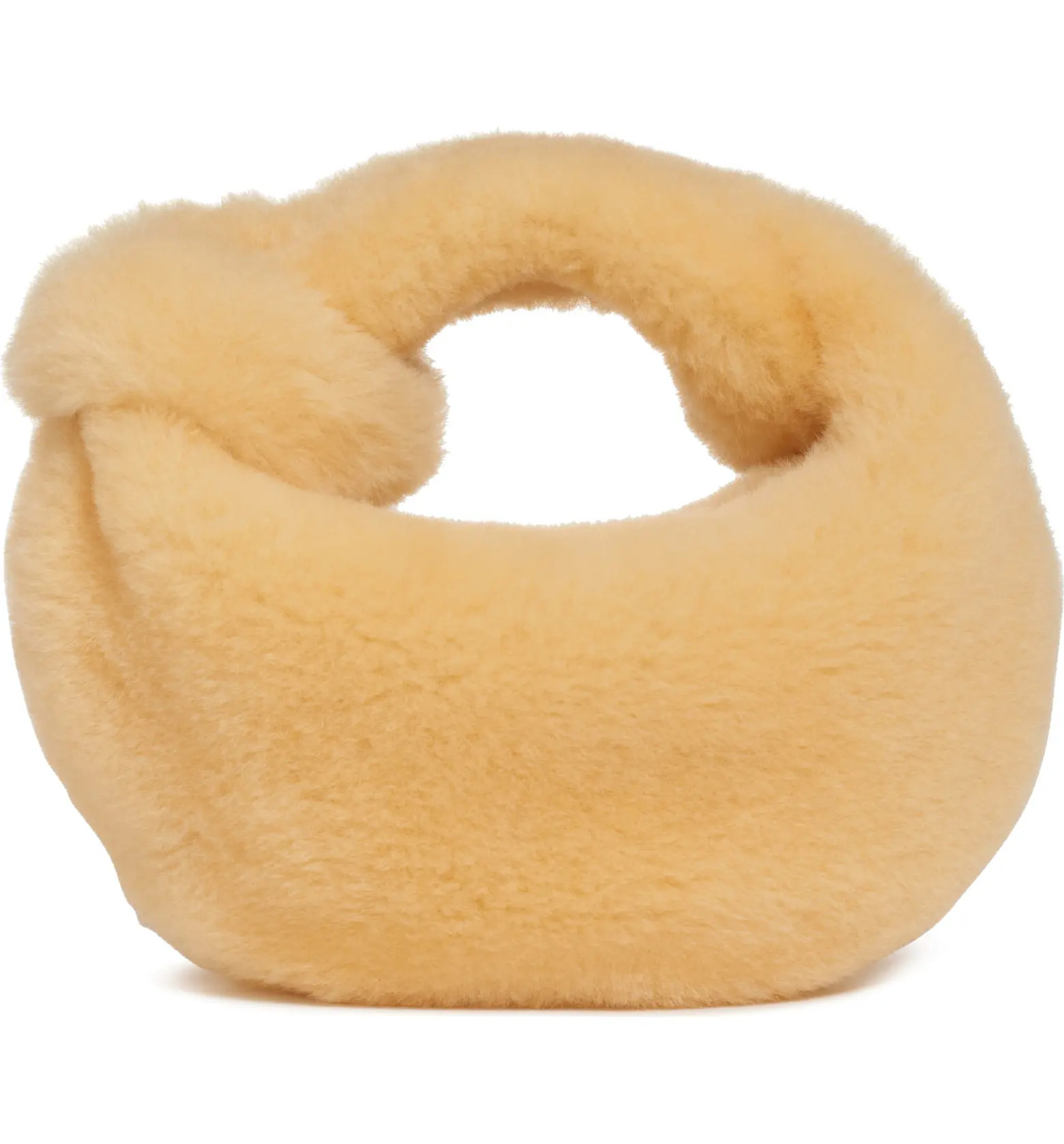 Bottega Veneta Mini Jodie Genuine Shearling Hobo | Nordstrom | Nordstrom