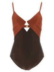Zimmermann Swimsuit — Brown - 0 | Italist Inc.