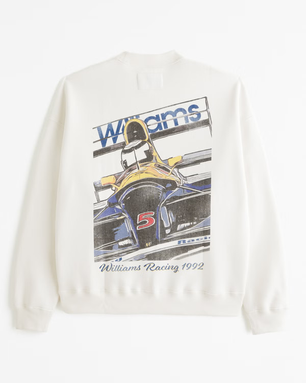 Williams Racing Graphic Crew Sweatshirt | Abercrombie & Fitch (US)