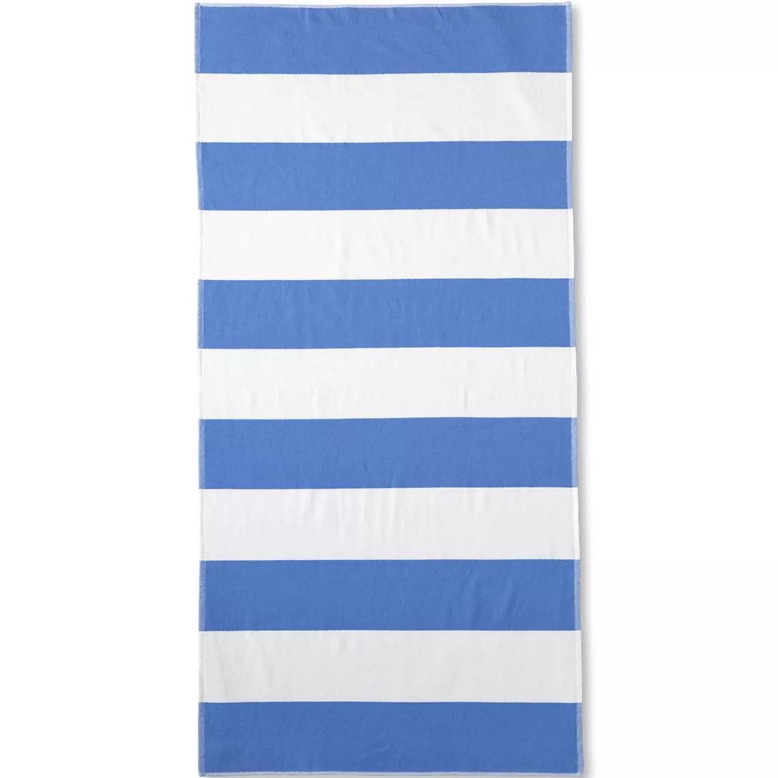 Cabana Stripe Beach Towel | Lands' End (US)