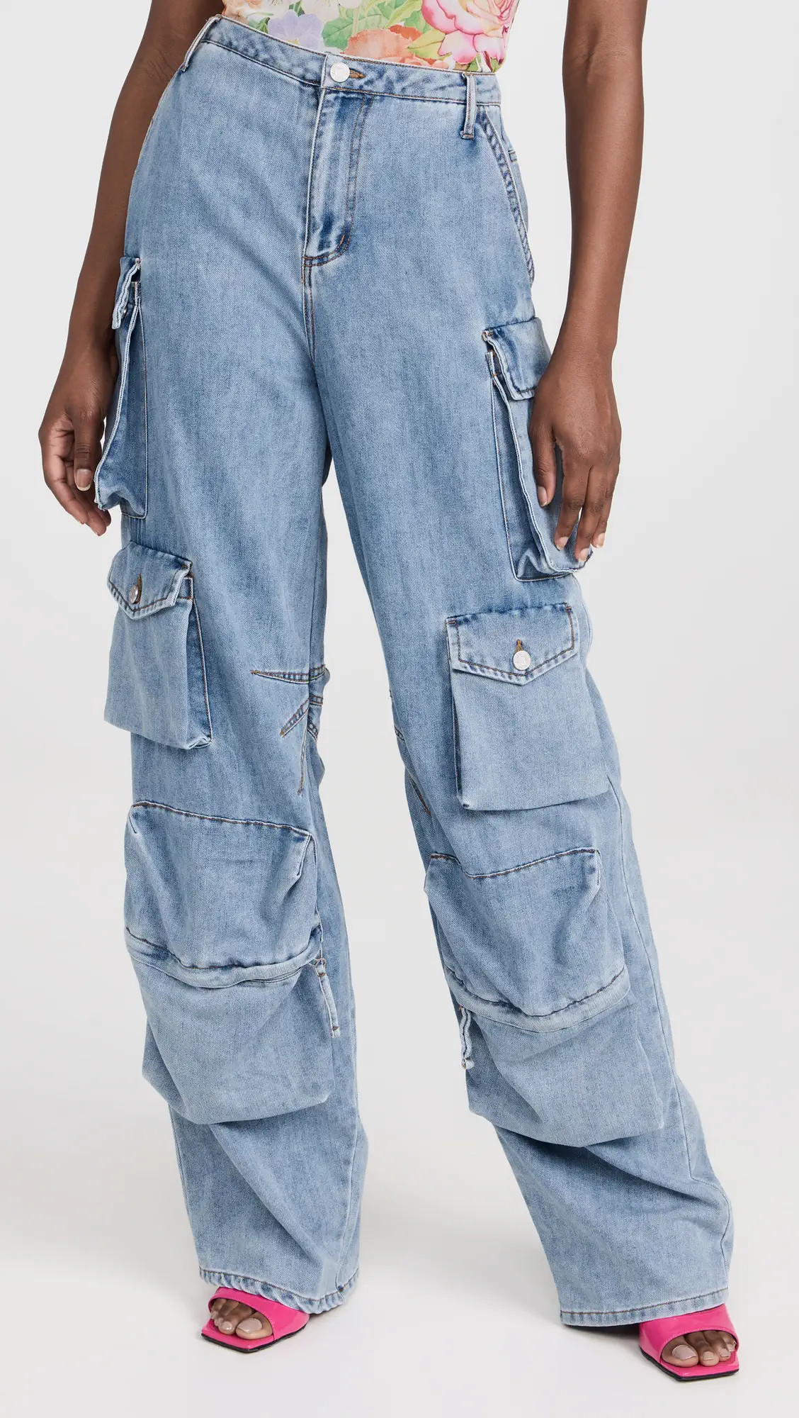 AFRM Denim Cargo Pants | Shopbop | Shopbop