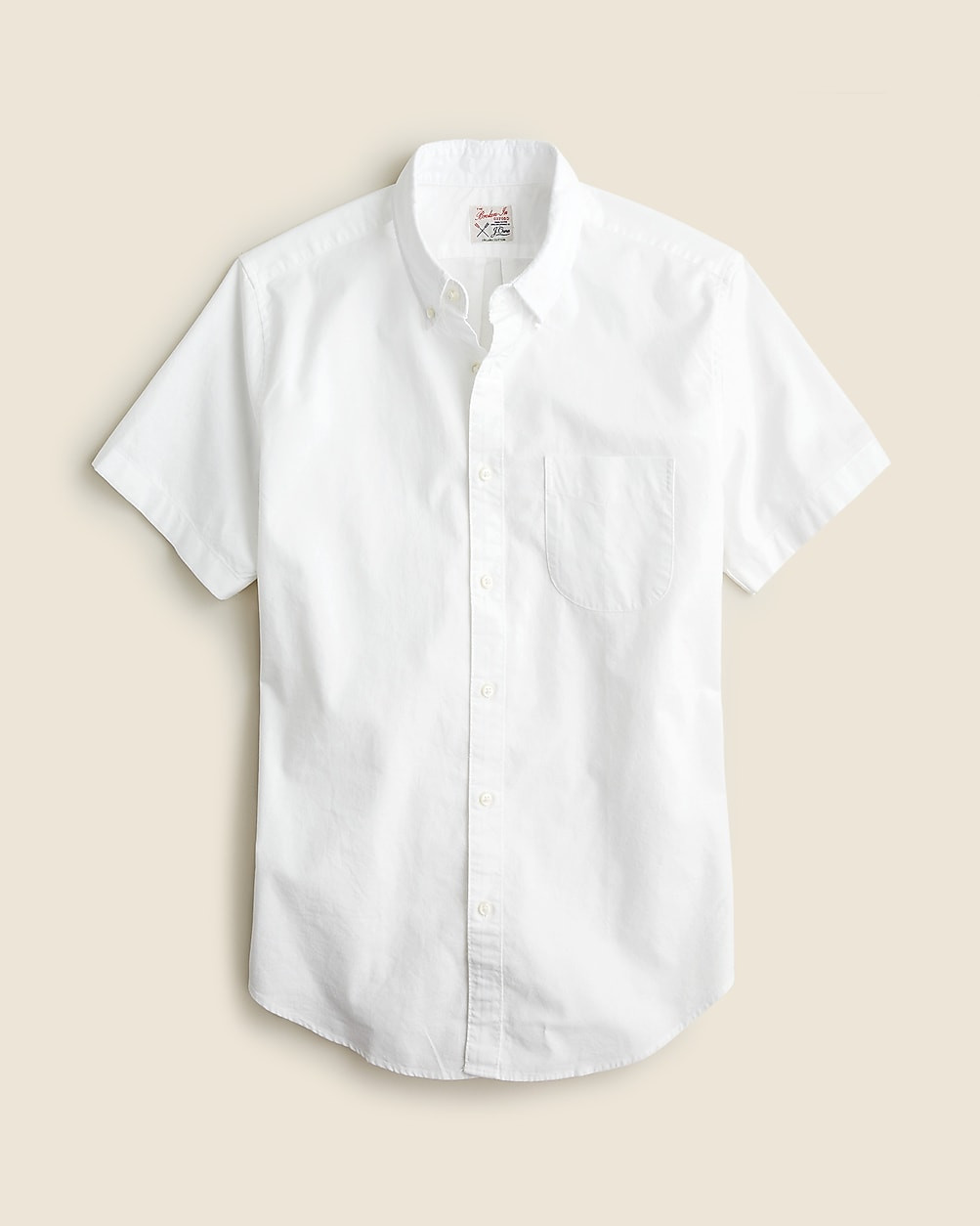 Short-sleeve Broken-in organic cotton oxford shirt | J. Crew US