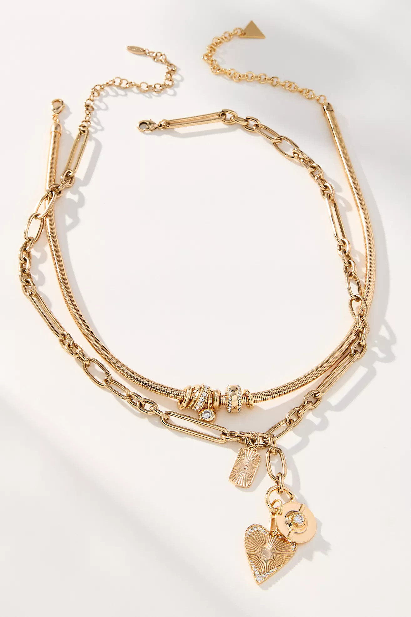 Structured Heart Charm Necklace | Anthropologie (US)