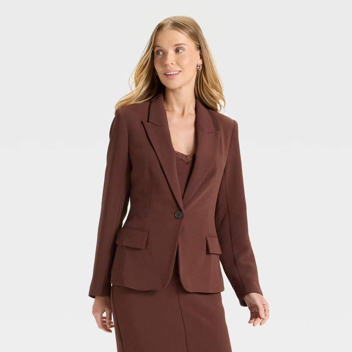 Women's Signature Crepe Fitted Blazer - A New Day™ | Target