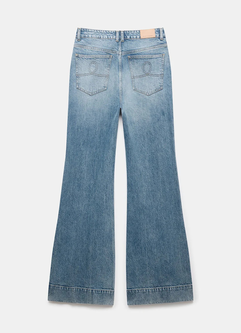 Mid Indigo Flared Jeans | Mint Velvet