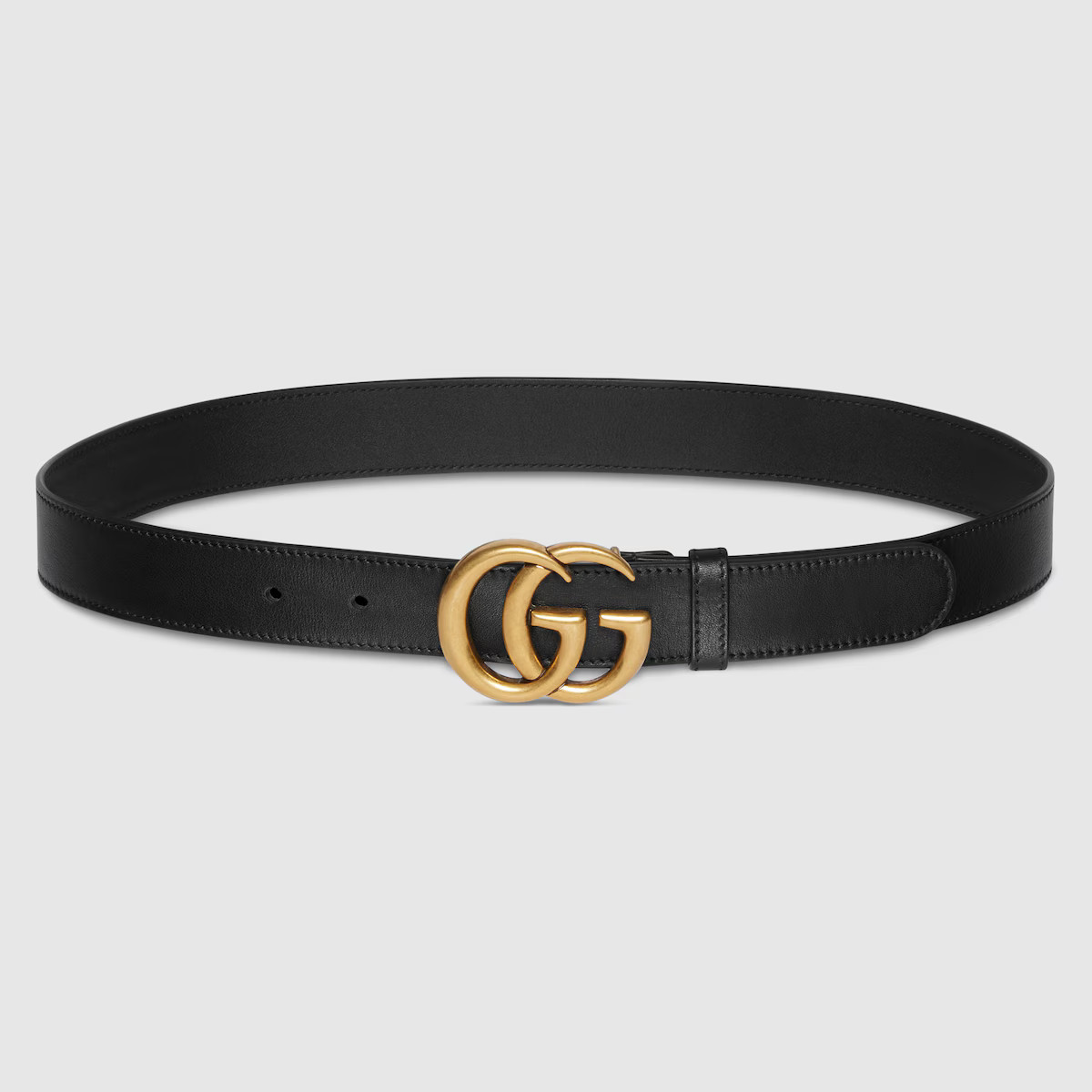 Gucci Leather belt with Double G buckle | Gucci (US)