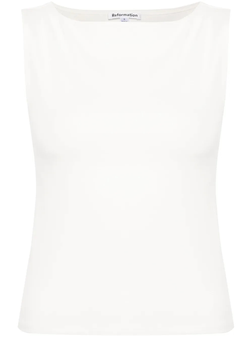 Reformation Dusk boat-neck top - White | Farfetch Global