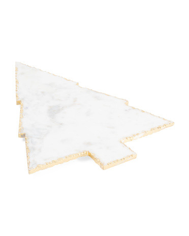 19x14 Marble Foil Rim Tree Serving Board | Global Home | Marshalls | Marshalls