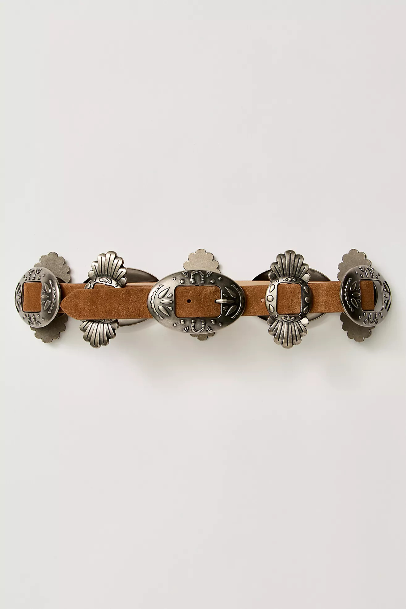 Understated Leather Concho Buckle Belt | Free People (Global - UK&FR Excluded)