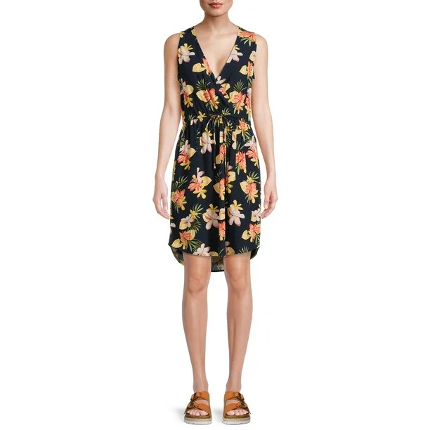 Time And Tru Women's Sleeveless Tie-Waist Dress | Walmart (US)