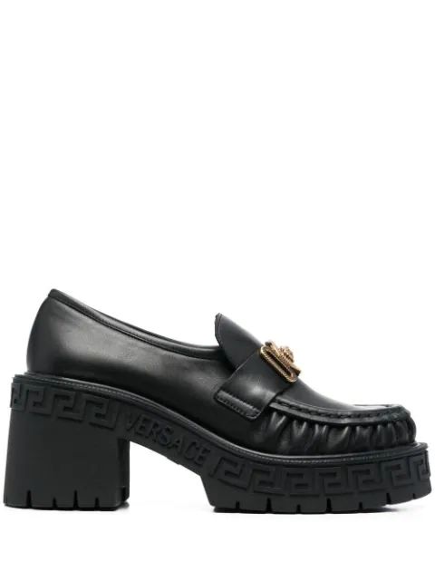 Versace slip-on Platform Loafers - Farfetch | Farfetch Global