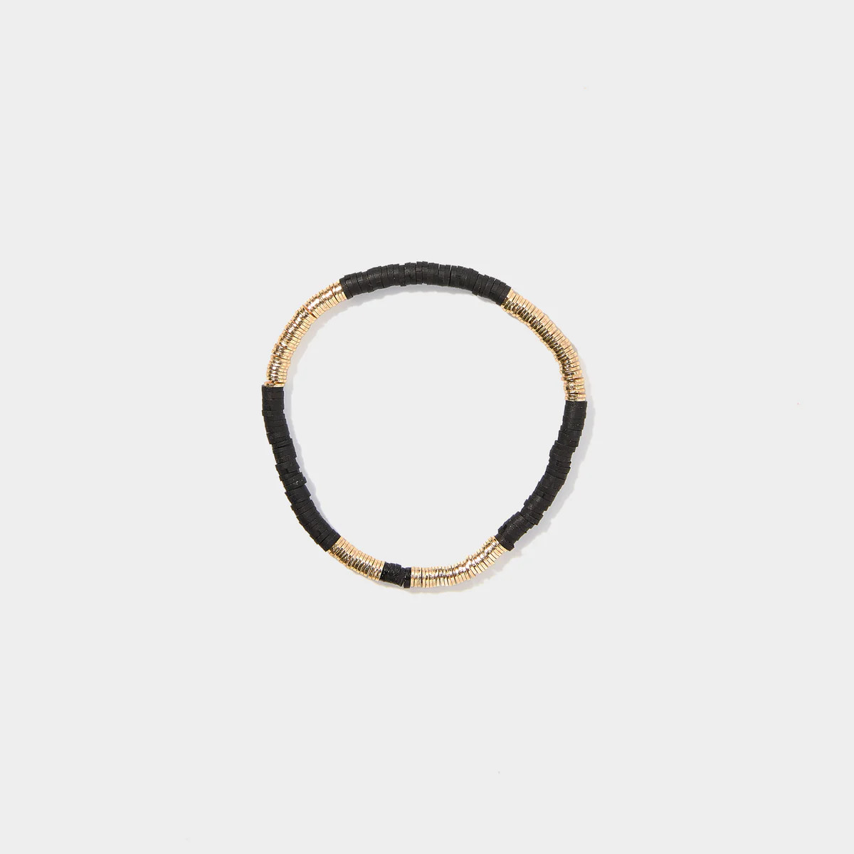 Black Vinyl Bracelet 4mm | Allie + Bess
