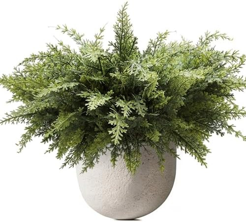 12PCS Cedar Branches for Christmas Decorations, Christmas Artificial Cedar Branches Decor Indoor | Amazon (US)