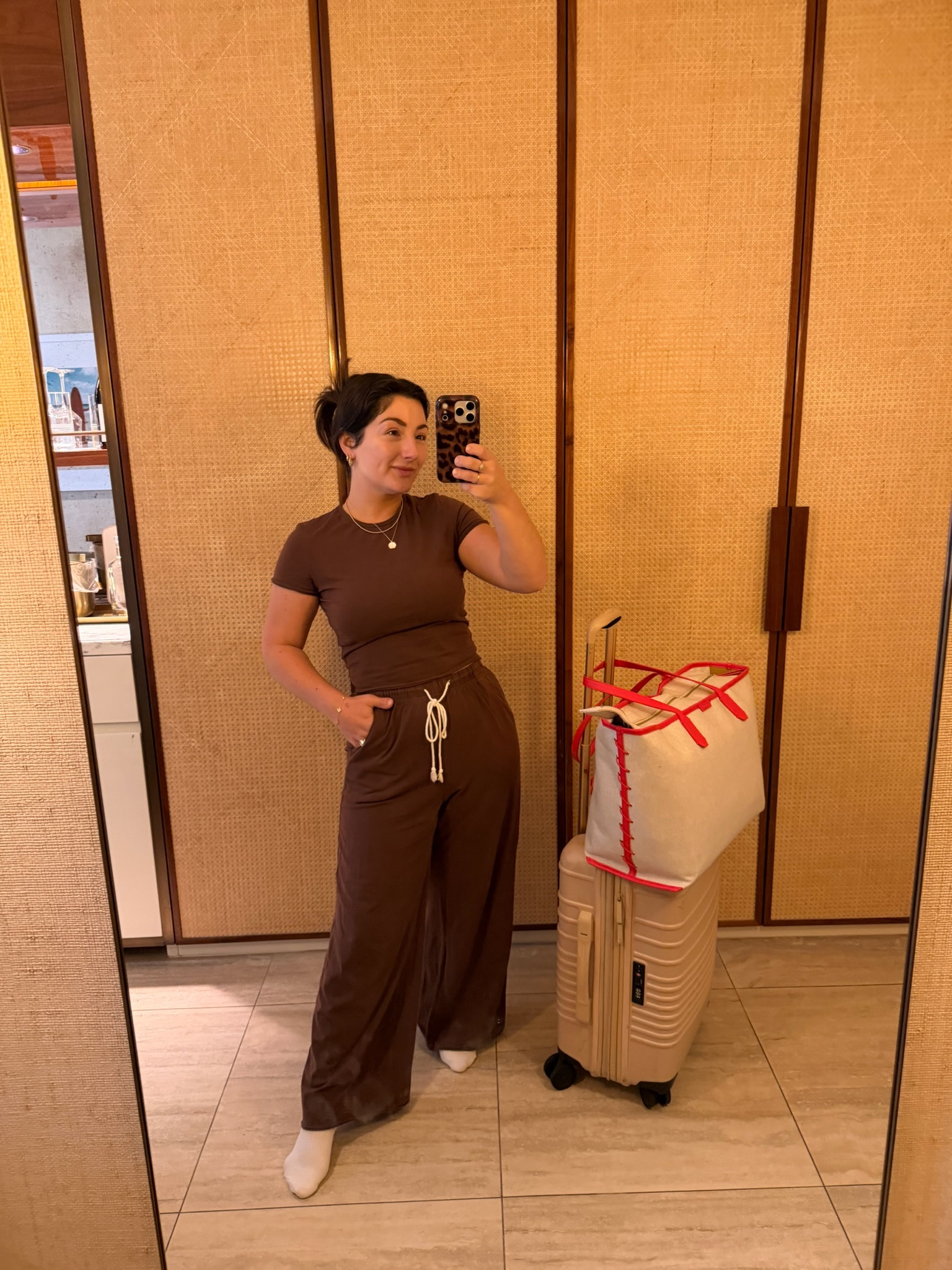 Travel outfit! 
Amazon set size small

Petite friendly
5’0” 140lbs

#LTKootd #LTKTravel #LTKPetite