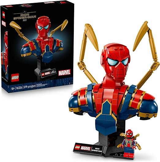 LEGO Marvel Iron Spider-Man Bust Collectible - Building Kit for Adults, Ages 18+ - Includes Iron ... | Amazon (US)