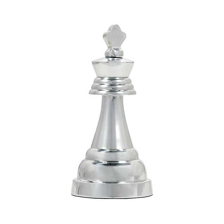 Silver Oversized King Chess Piece | Kirkland's Home