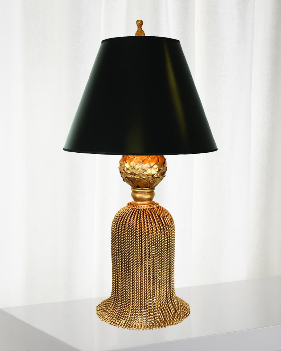 Dr. Livingston Twisted Tassel Iron Table Lamp | Neiman Marcus