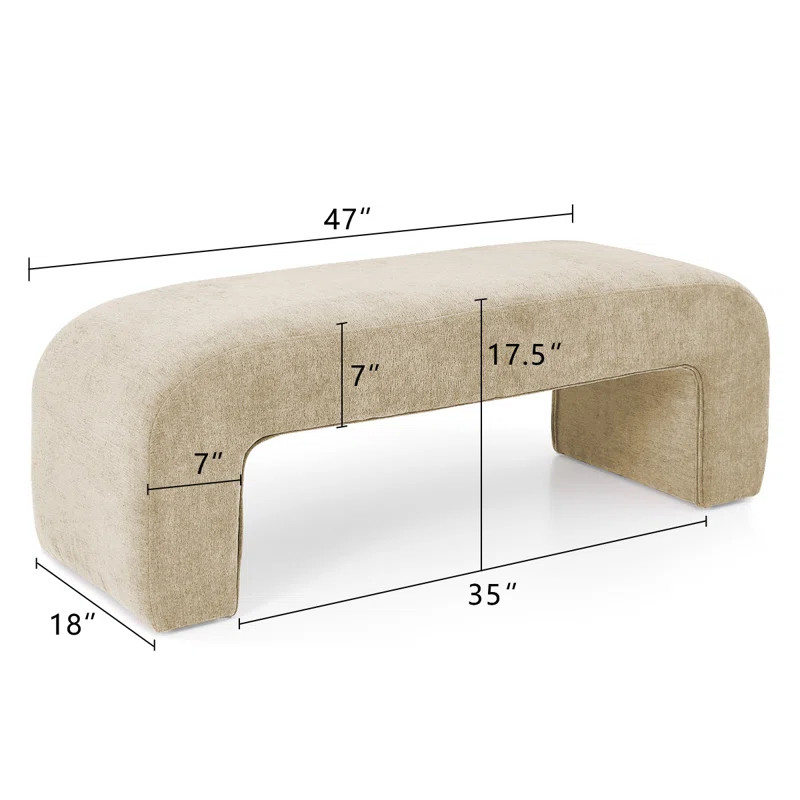 Kelly Clarkson Home Steven Upholstered 47" Bench & Reviews | Wayfair | Wayfair North America