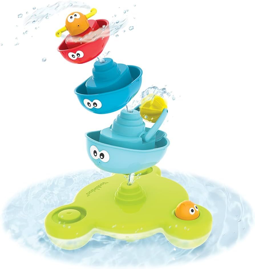 Yookidoo Baby Bath Toy (7 Piece Set) - Stack N' Spray Bathtub Fountain - Magical Spray Fountain f... | Amazon (US)