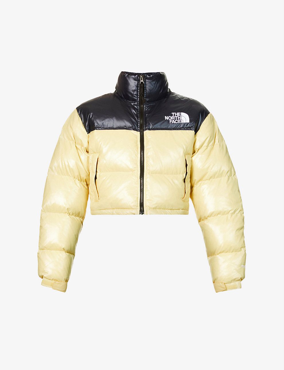 Nuptse cropped brand-patch shell-down jacket | Selfridges