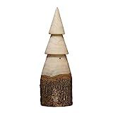 Creative Co-Op 2-3/4" Round x 10" H Carved Wood Tree w/Bark Base, Natural Figures and Figurines, ... | Amazon (US)