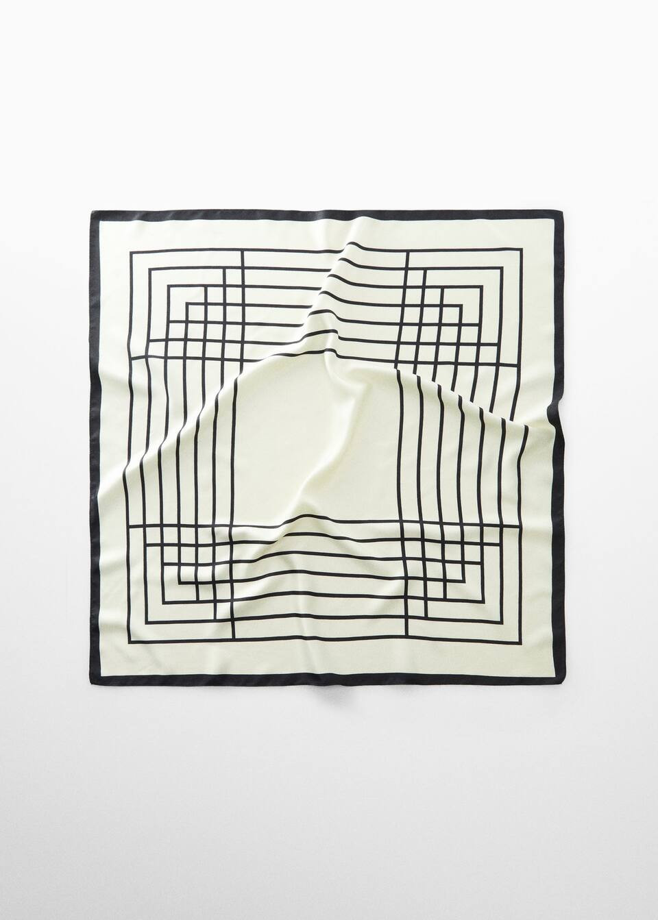 Foulard imprimé géométrique -  Femme | Mango France | MANGO (FR)