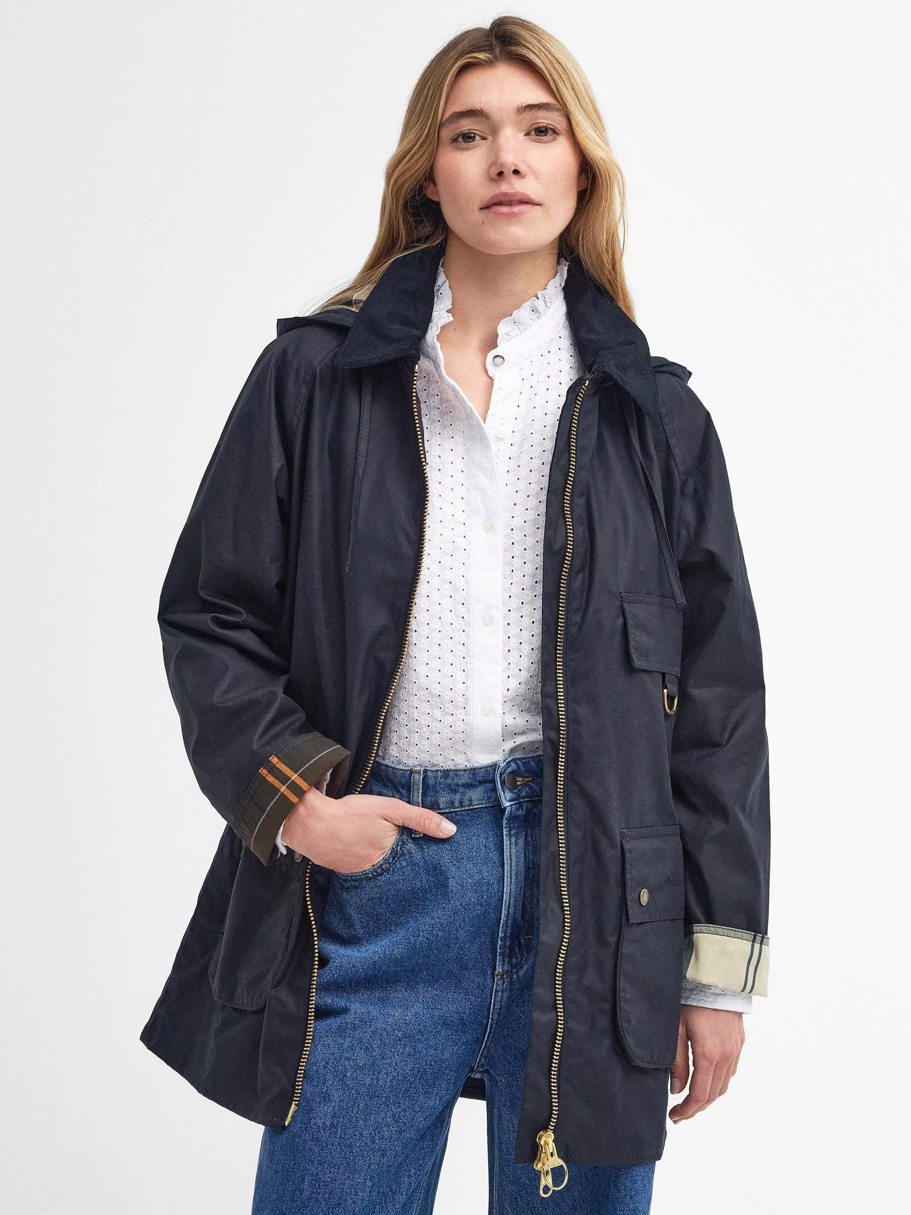 Barbour Highclere Waxed Jacket | John Lewis (UK)