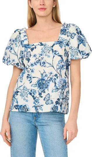 CeCe Puff Sleeve Cotton Top | Nordstromrack | Nordstrom Rack