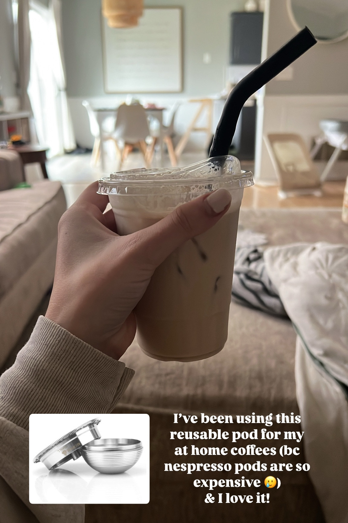 At home coffee 🫶🏼🖤