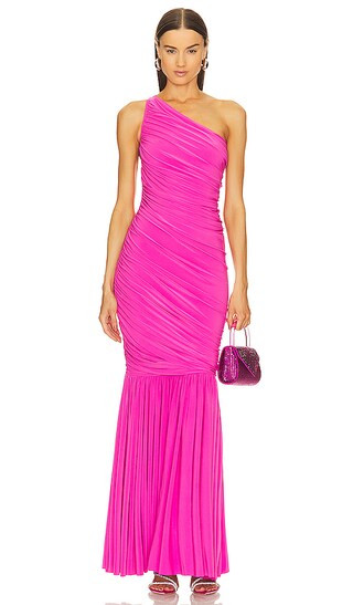 Diana Fishtail Gown in Orchid Pink | Revolve Clothing (Global)