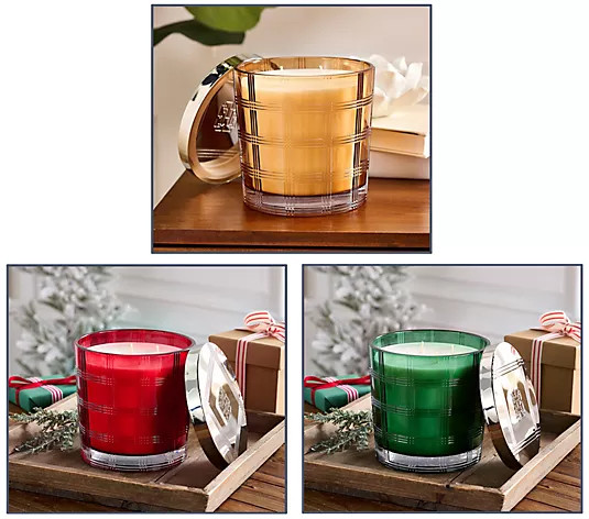 HomeWorx by Slatkin + Co. Luxe 50oz Holiday Candle - QVC.com | QVC