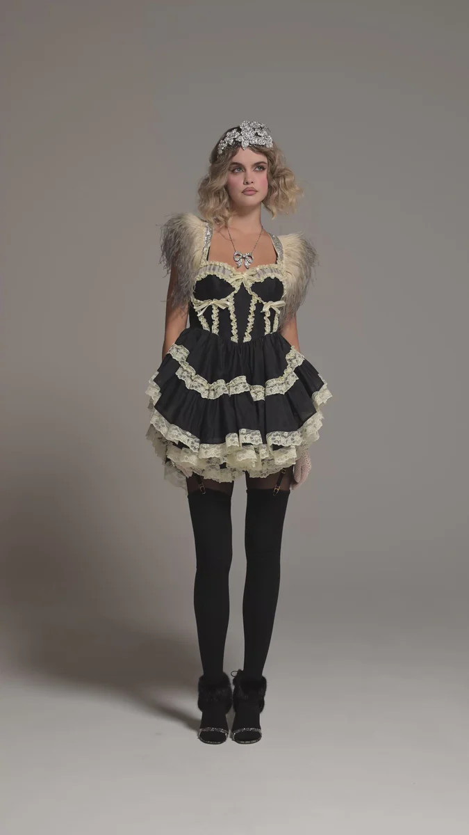 The Moulin Rouge Mini Dress | Selkie Collection