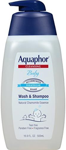 Aquaphor Baby Wash and Shampoo - Mild, Tear-free 2-in-1 Solution for Baby’s Sensitive Skin - 16... | Amazon (US)